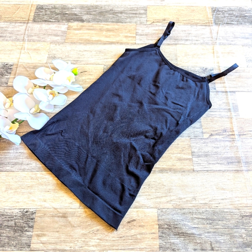 Underoutfit black shaping tank cami shapewear M EUC